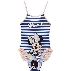 Minnie Mouse badpak voor meisjes - Multicolor Ontwerp - Maat 6 Jaar - Sneldrogende Stof - Minnie Mouse Print met haar Naam - Origineel Product Ontworpen in Spanje