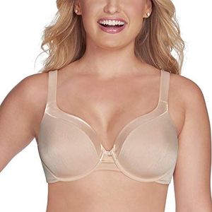 Vanity Fair Beha voor dames met volledige figuur, gezoneerde ondersteuning, licht gevoerde cups tot DD, Roos Beige, 85C