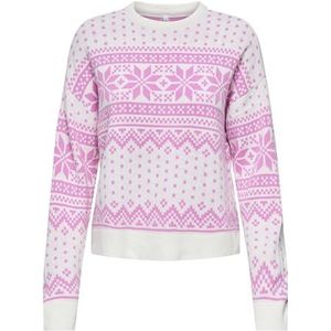 Onlxmas Threea Pullover KNT, cloud dancer, L