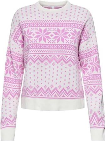 Kerstmis trui ONLY. Acryl materiaal. Maten M. Wit kleur