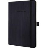 SIGEL CO320 Premium notitieboek geruit, A5, softcover, zwart - Conceptum
