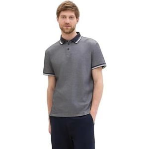 TOM TAILOR Poloshirt voor heren, 10668 - Sky Captain Blue, XL