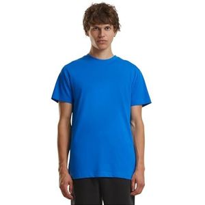 Build Your Brand Heren T-shirt ronde hals, basic T-shirt voor mannen, regular fit, katoen, maten XS - 5XL, Intenseblue, S