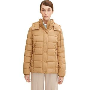 TOM TAILOR Dames winterjas met capuchon 1032480, 27841 - Soft Light Camel, S