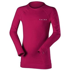 FALKE Uniseks-kind Top van onderlaag Wool-Tech K L/S SH Wol Functioneel material Sneldrogend 1 Stuk, Roze (Berry 8284), 122-128