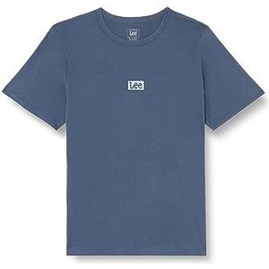 Lee Regular Tee T-shirt voor dames, blauw, S