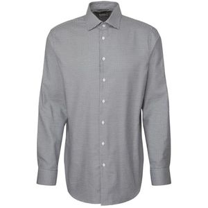 Seidensticker Zakelijk overhemd voor heren, regular fit, gemakkelijk te strijken, Kent-kraag, lange mouwen, 100% katoen, turquoise, 38