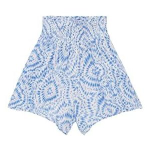 TOM TAILOR Meisjesshorts met patroon, 31853 - Blue Tie Dye Circle, 146 cm