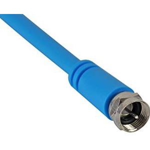 Maxview Flexibele Twin of Single F naar F satellietkabel vliegkabel, perfect voor caravans, campers, campers, boten (3m enkele kabel)
