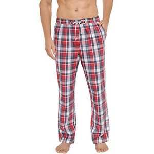 Schiesser Lange pyjamabroek voor heren, rood (500), M (Fabrikant maat: 098)