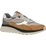 GEOX - SPHERICA ACTIF X1 - Sneakers - Beige/Bruin - Mesh en Suède