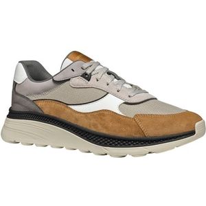 GEOX - SPHERICA ACTIF X1 - Sneakers - Beige/Bruin - Mesh en Suède