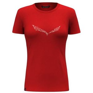 Salewa Solid Dry W T-shirt voor dames, flame, XL