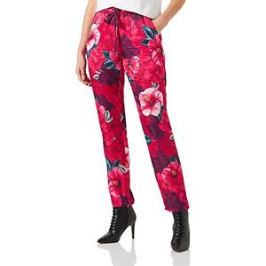 Pinko Phebe broek van satijn, H-print voor dames, Yn3_mult.Fuchsia/Roze, XL