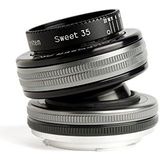 Lensbaby Composer Pro, 35 Nikon F, draaibare tilt-lens, portret, landschapsopnames, diepe onscherpte, brandpuntsafstand 35 mm, scherptebereik, Nikon systeemcamera's en spiegelreflexcamera's, zwart