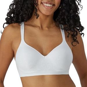 Bali Comfort Revolution Beha met volledige dekking voor dames, Wit Swirl patroon, 75E