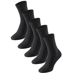 Schiesser Stay Fresh Sokken voor dames, 5 stuks, zwart, 35/38 EU