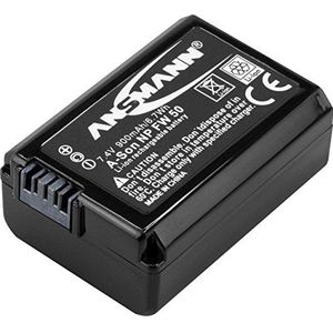 ANSMANN Camera batterij NP FW 50 Li-Ion 7,4V 900mAh - ideaal voor Sony Alpha 7, 7 II, 7R, 7S, 7S II, 5000, 5100, 6000, 6300, 6500 / NEX 5, 6, 7 / DSC RX10 II, RX10 III / A7 II, A7 II 7S, A7R. enz.