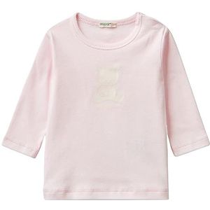 United Colors of Benetton T-shirt voor meisjes, zachtroze 1W0, 74 cm