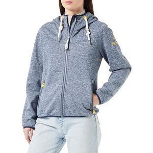 boundry Dames Fraully gebreide fleece functionele jas, Marine Melange Marine, XL