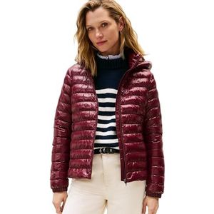 Tommy Hilfiger Dames LW PADDED SLIM JACKET WW0WW47351 Puffer Jacket, Rood, XXS, Rood (Diep Bourgondië), XXS