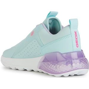 Geox J Activart Illuminus Sneakers voor meisjes, Watersea Lilac, 32 EU