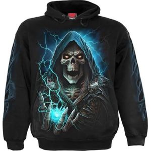 Spiral Dead Metal Trui met capuchon zwart M 100% katoen Basics, Rock wear, Schedels
