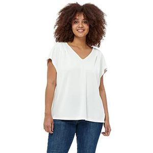 Peppercorn Dames Lana V-hals Blouse Curve, Cloud Danser, 52 Groten mate