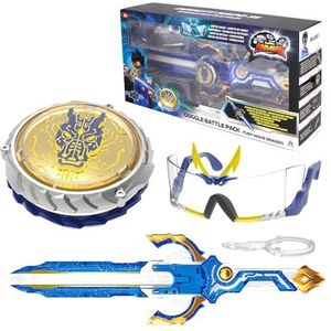 Infinity Nado Gyroscoop voor kinderen, metalen speelgoed jongens, battle tops, tol, launcher, speelgoed jongens, spinning tops jongens vanaf 5 6 7 8 9 10 11 12 jaar, goggle battle pack