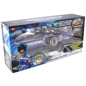 Infinity Nado Tol voor kinderen, metalen speelgoed jongens, battle tops, tol launcher, speelgoed jongens, spinning tops jongens vanaf 5 6 7 8 9 10 11 12 jaar, Goggle Battle Pack