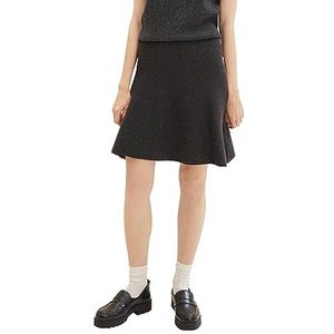 TOM TAILOR Denim Mini-rok voor dames, 10522-shale grey melange, XL
