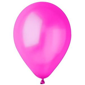 Pack 100 balloons pearly in natural latex Premium Quality G120 (Ø 33cm / 13""), fuchsia pink pearl