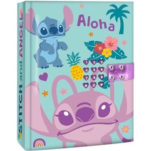 Stitch - Dagboek Met Code - Blauw - Papier - Fan Zone