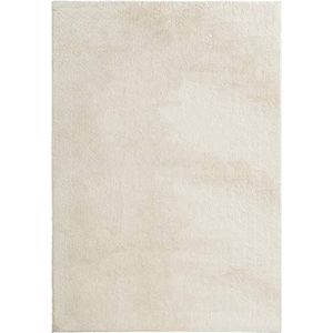 Mia´s Teppiche ""Bella"" woonkamer tapijt, hoogpolig 60x90 cm, crème