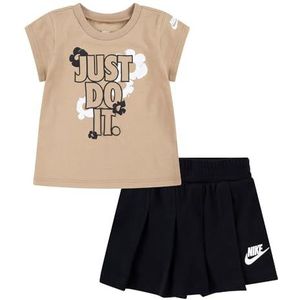 Nike Set meisjes Floral Skort Set 16L814, Beige, 18 Maanden