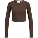 JJXX - JXFELINE - Longsleeve - Donkerbruin - Slanke Pasvorm