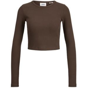 JJXX - JXFELINE - Longsleeve - Donkerbruin - Slanke Pasvorm