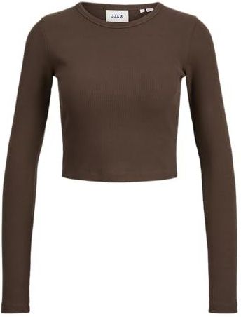 JJXX - JXFELINE - Longsleeve - Donkerbruin - Slanke Pasvorm