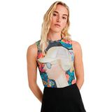 Bodystocking - Multicolor - Lichte Stof - Slim Fit - Mouwloos