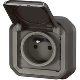 Legrand - Plexo - Stopcontact - Antraciet - Waterdicht 16A Compleet Inbouw