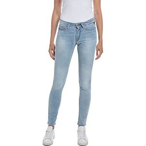Replay Dames Jeans Luzien Skinny-Fit met Power Stretch, blauw (Light Blue 010), W29 x L32, Lichtblauw 010, 29W / 32L