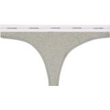 Calvin Klein Underwear String  navy / grijs gemêleerd / wit