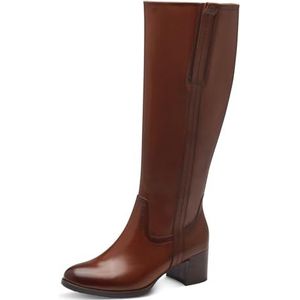 Tamaris Comfort Long Boot Heel 8-85504-43 Kniehoge laarzen voor dames, cognac, 41 EU Breed