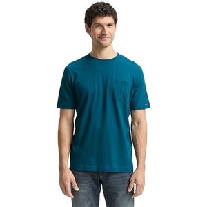 TOM TAILOR T-shirt voor heren, 38890 - Classic Petrol, XL