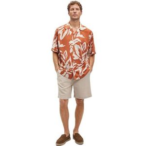 Mavi Heren bedrukt overhemd, oranje, L