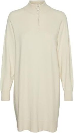 VERO MODA Gebreide jurk 'VMHAPPINESS'  beige