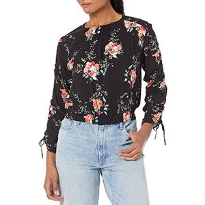 Desigual - Keira - Blouse - Bloemenprint - Lange Mouwen - Elastische Tailleband