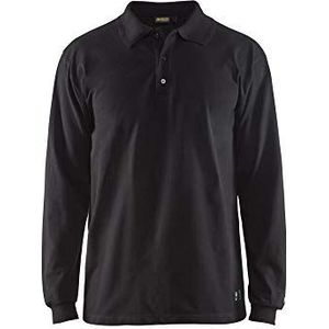 Blakläder 337417269900XXXL maat 3X-Large""Anti-Flame"" poloshirt met lange mouwen - zwart