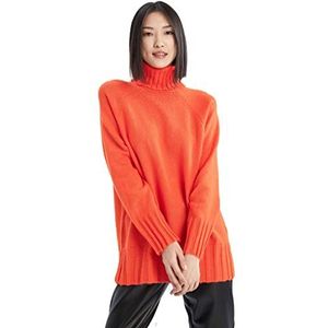 DeFacto Lange overhemden met lange mouwen tuniek overhemden (oranje, 3XL), oranje, 3XL