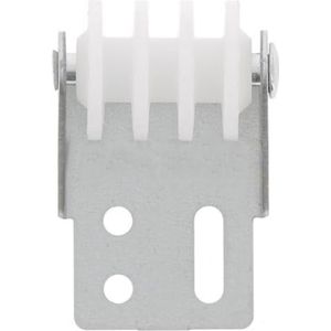 cyclingcolors Stalen rolluikgeleiding, met pvc-wiel, om vast te schroeven, dikte 24 mm, afstand 14 mm, rolgordijn, raam, oprolbaar, timmerwerk
